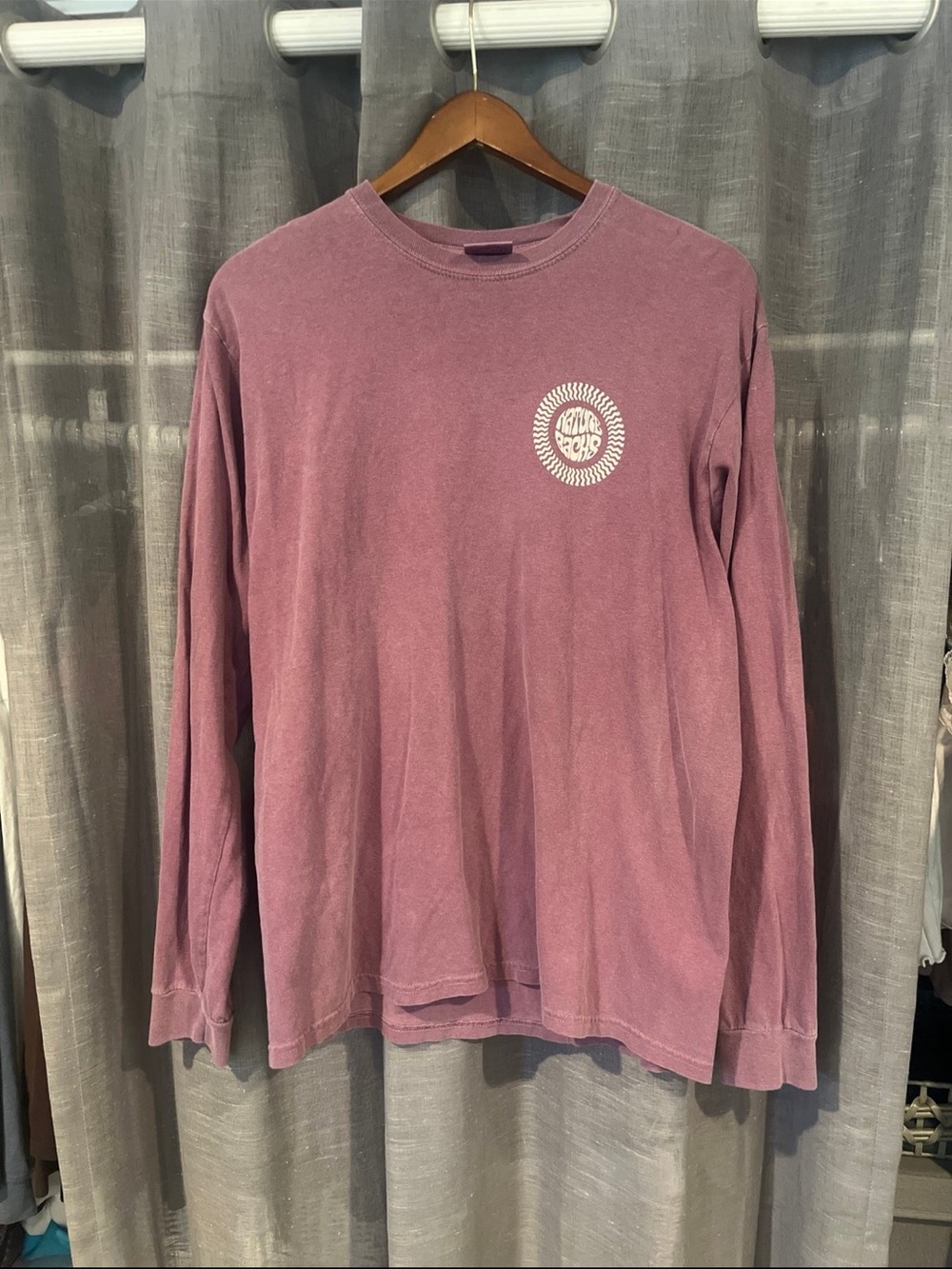 Nature Backs Plum Long Sleeve Tee